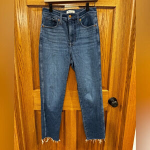 Madewell High-Rise Stovepipe Jean with Raw Hem